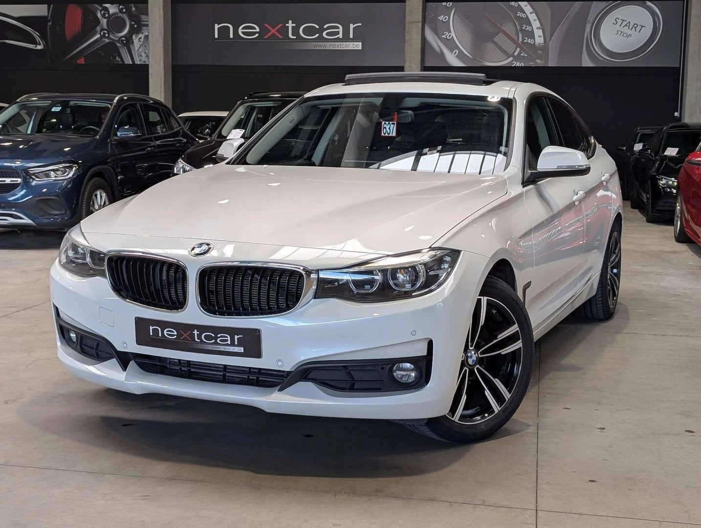 BMW Gran Turismo 320 d GT *NAVI PRO-JA 18'-TOIT PANO-LED-PAR, Autos : Divers, Boîte manuelle, Blanc, BMW, 1995 cm³