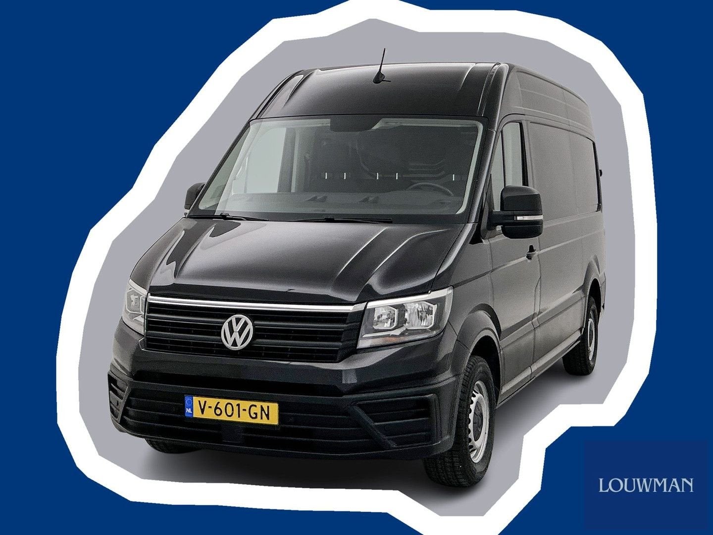 Volkswagen Crafter 35 2.0 TDI L3H3 Comfortline Trekhaak Crui, Zwart, Bedrijf, Parkeersensor, Onderhoudsboekje