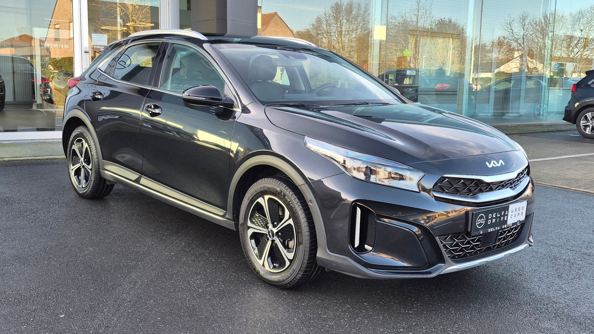Kia XCeed 1.6 GDi PHEV  Pano dak  Plug-in Hybride, Auto's, Kia, XCeed, Gebruikt, Zwart, Bedrijf