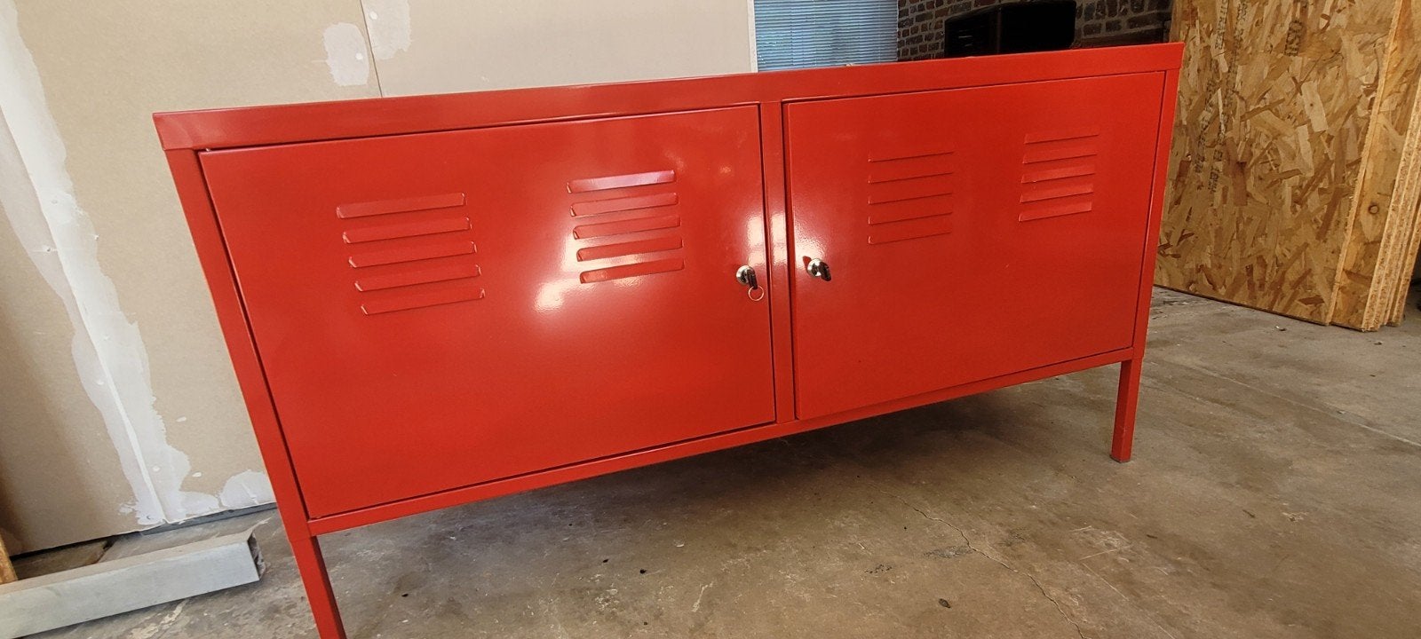 Armoire métallique rouge Ikea, Enlèvement, Utilisé