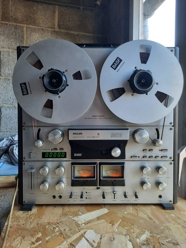 Bandopnemer Philips N4520 Werkend uit verzameling, Ophalen, Bandrecorder, Met banden