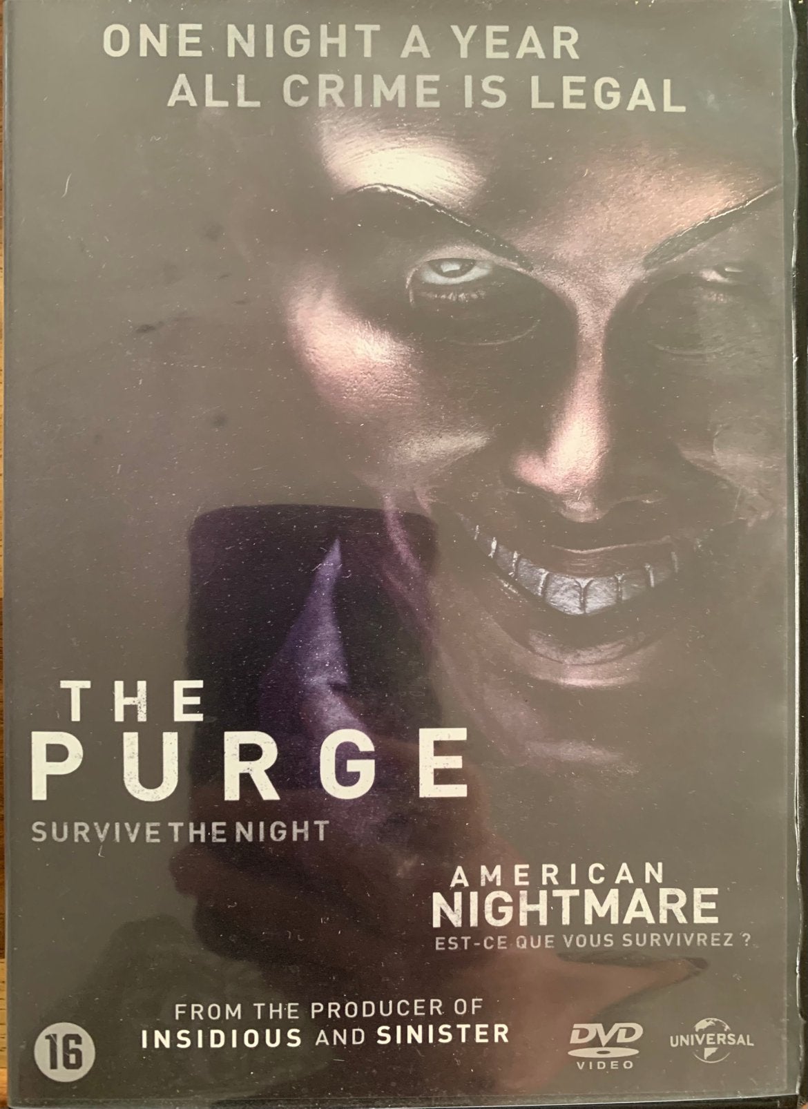 The purge, Enlèvement ou Envoi, Comme neuf, Anglais, Néerlandais