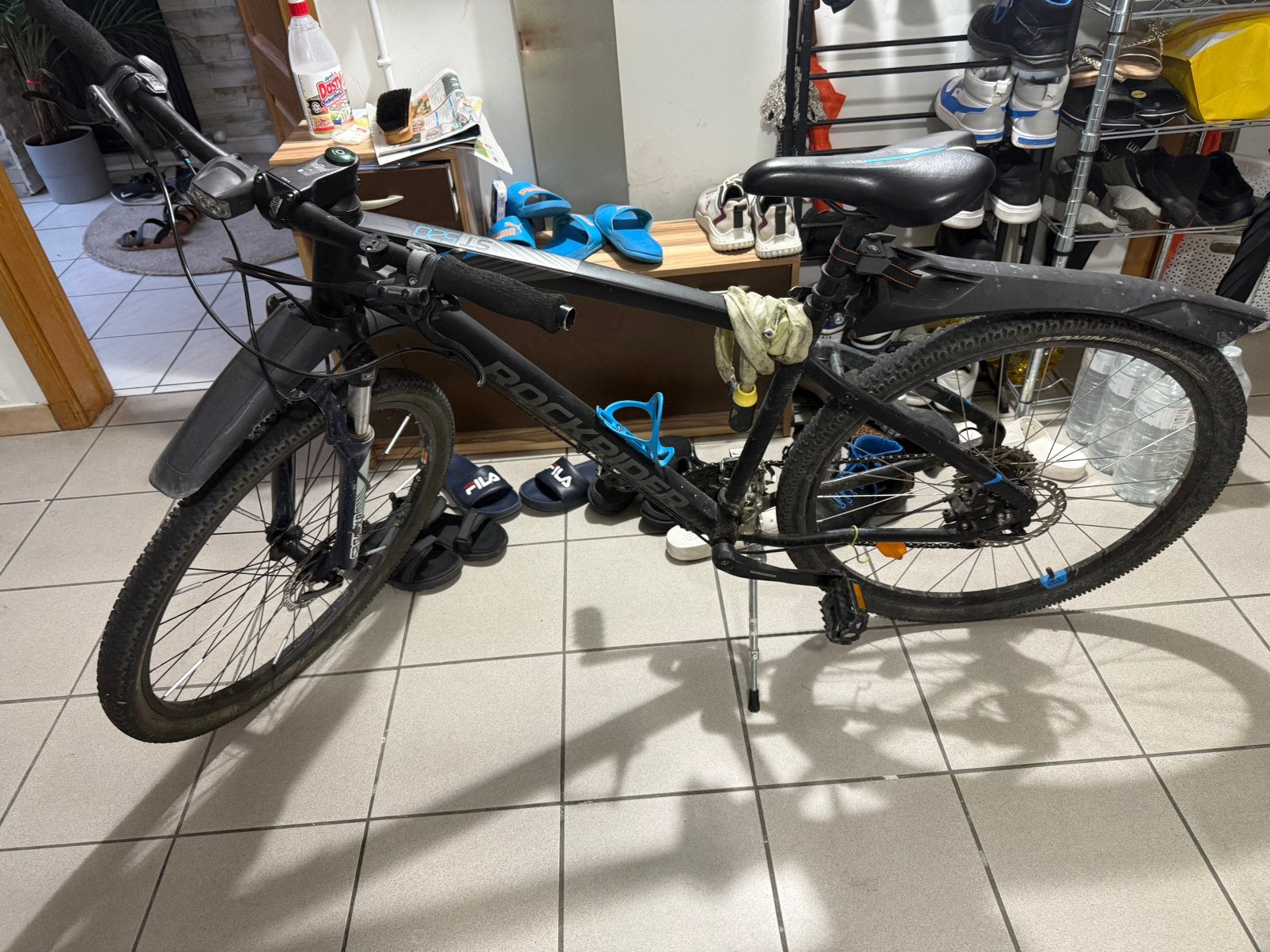 Aluminium blauwe sport fiets, Velgrem, Versnellingen, Nieuw, Ophalen