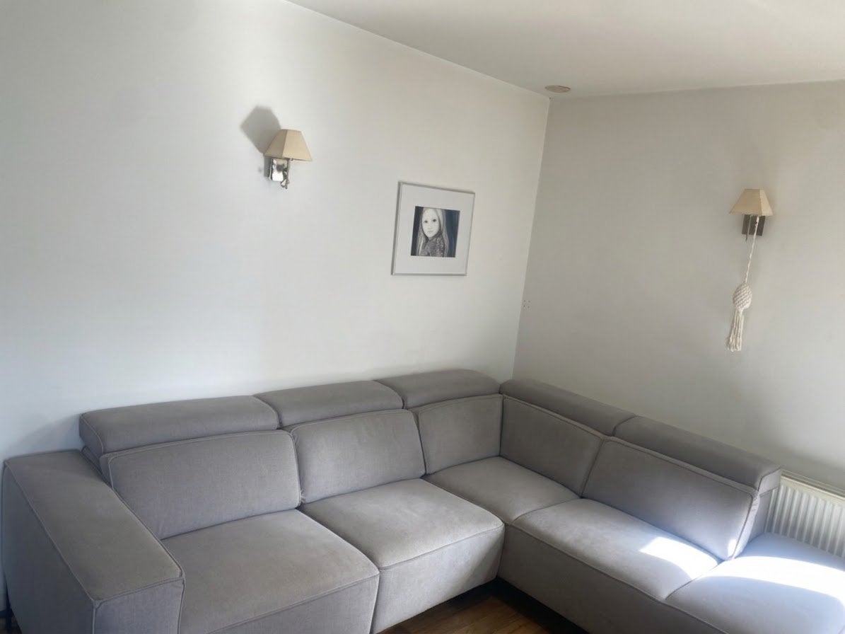 Hoeksalon met electrische ligzetel, Ophalen, Zo goed als nieuw, Stof