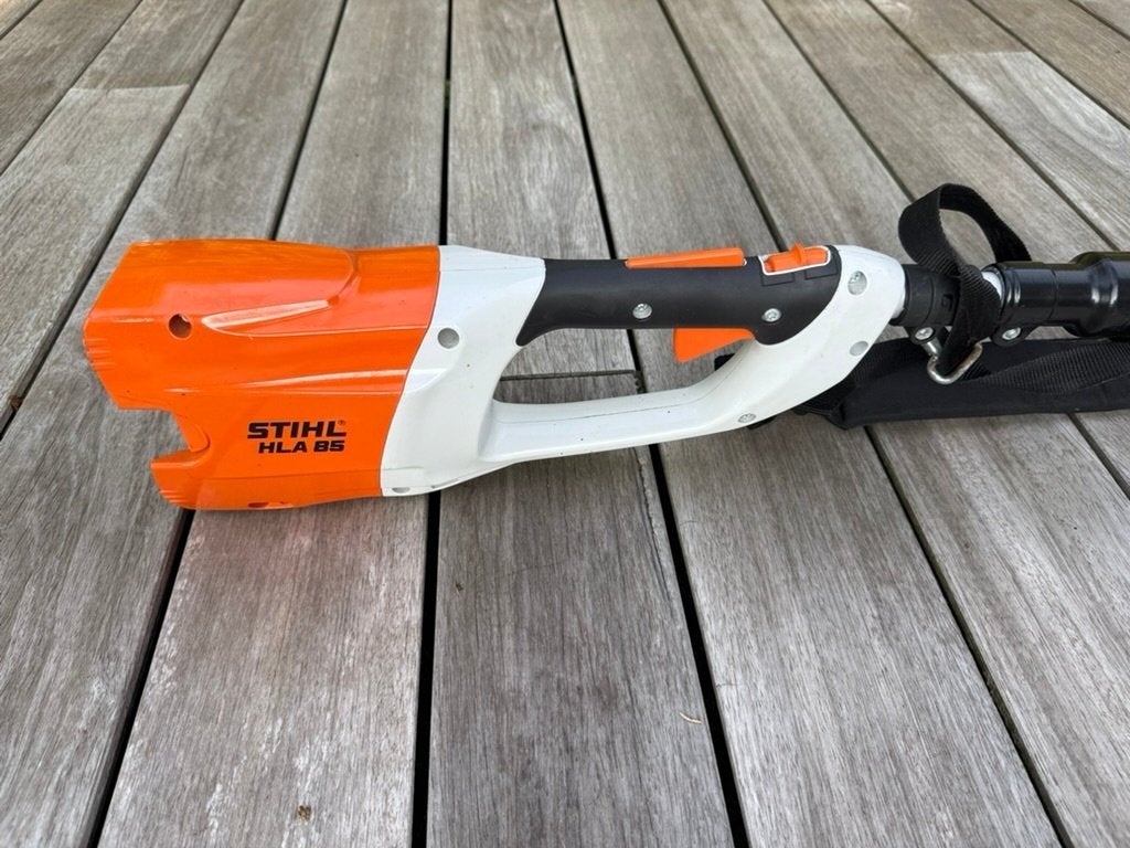 Stihl Elektrische Heggenschaar / Hoogsnoeier HLA 85, Jardin & Terrasse, Enlèvement, Utilisé, Batterie, Viking / Stihl