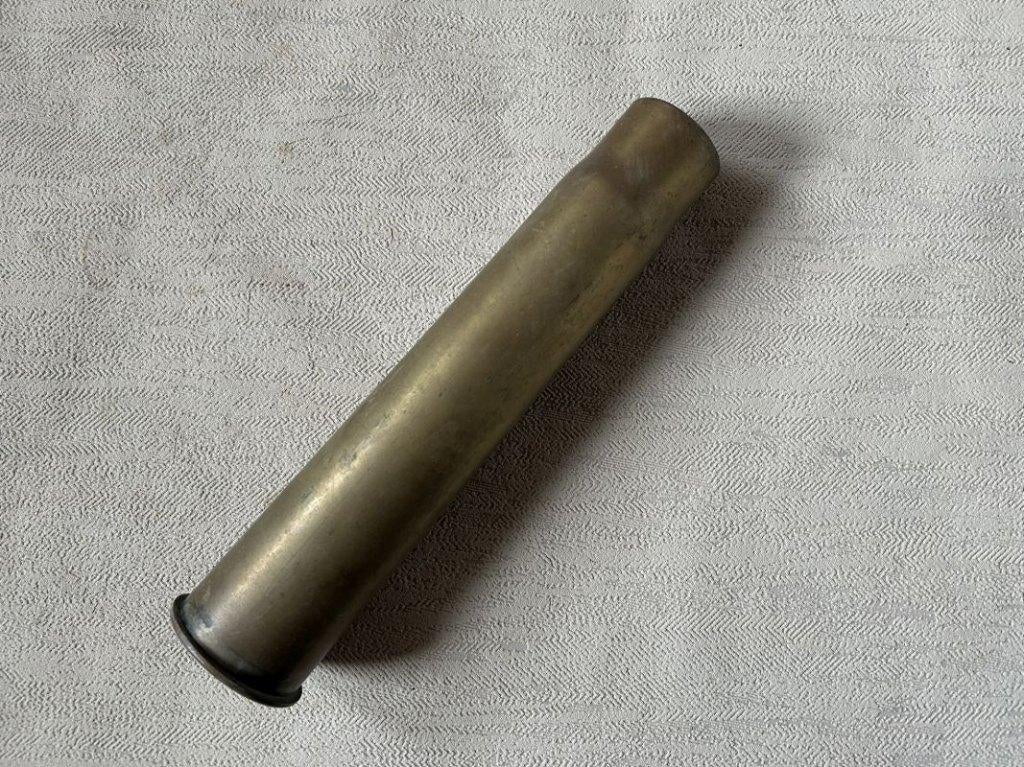 wo2 - Belgische 47mm huls 1938 - LEEG, Verzamelen, Militaria | Tweede Wereldoorlog, Ophalen of Verzenden, Landmacht, Hulzen of Bodemvondsten
