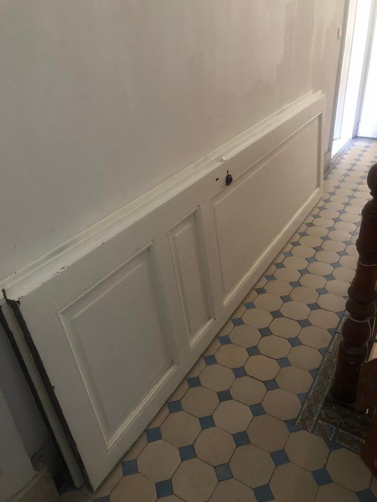 Grote authentieke dubbele deuren (1910), Ophalen, Gebruikt, Binnendeur, Hout