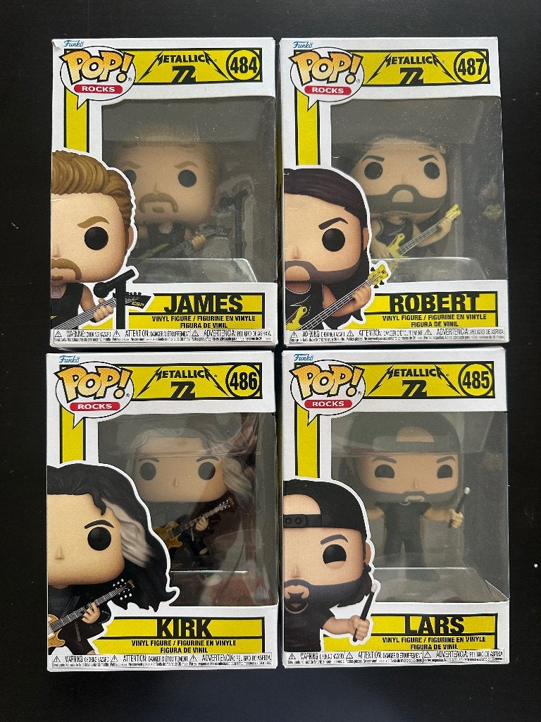 Metallica POP Rocks 72 484 485 486 487 complete set, Ophalen of Verzenden, Nieuw in verpakking, Heavy metal, Overige typen