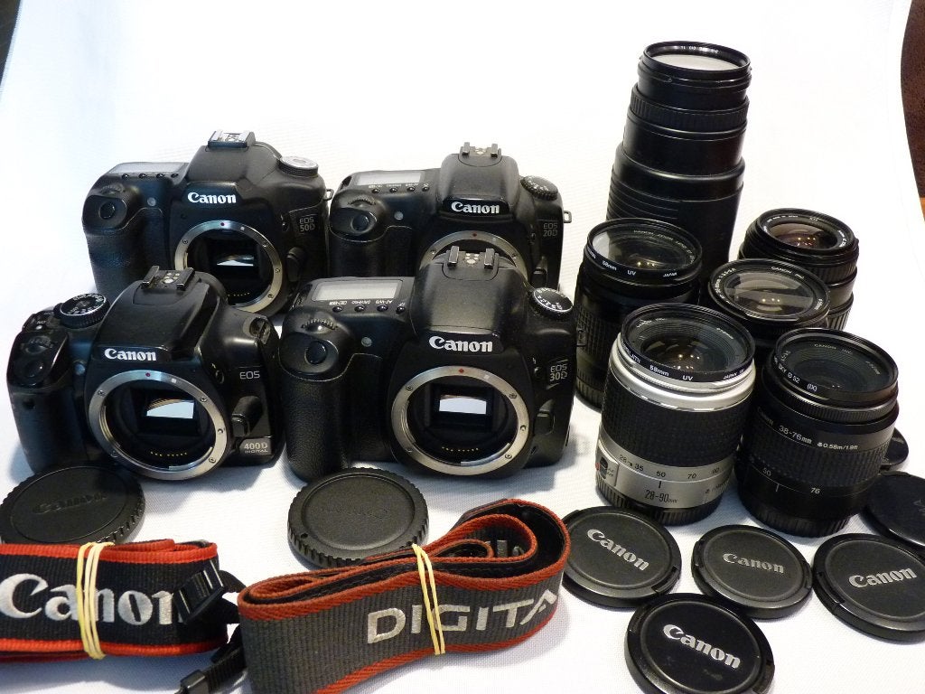 Canon EOS 20D,30D,50D,400D, 28-70,75-300,2x28-80,38-76,28-90, TV, Hi-fi & Vidéo, Caméscopes numériques, Carte mémoire, Enlèvement ou Envoi