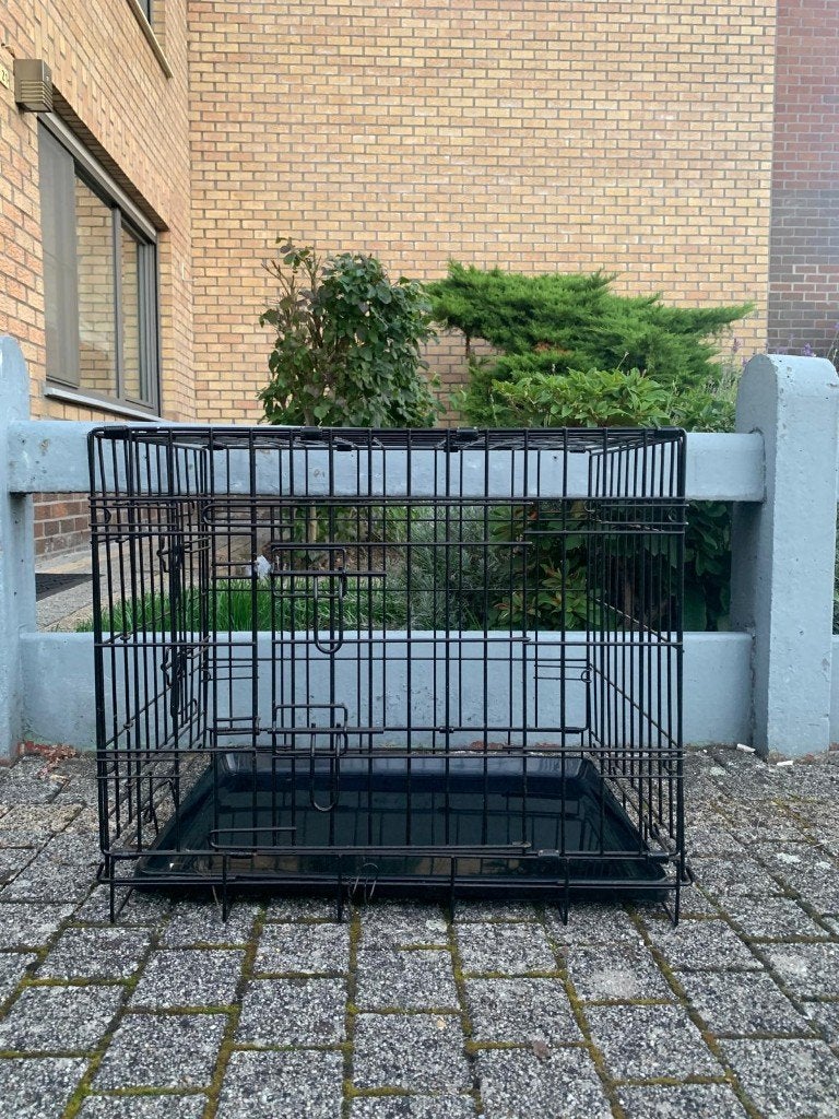 Hondenbench zwart, Dieren en Toebehoren, Ophalen, Zo goed als nieuw