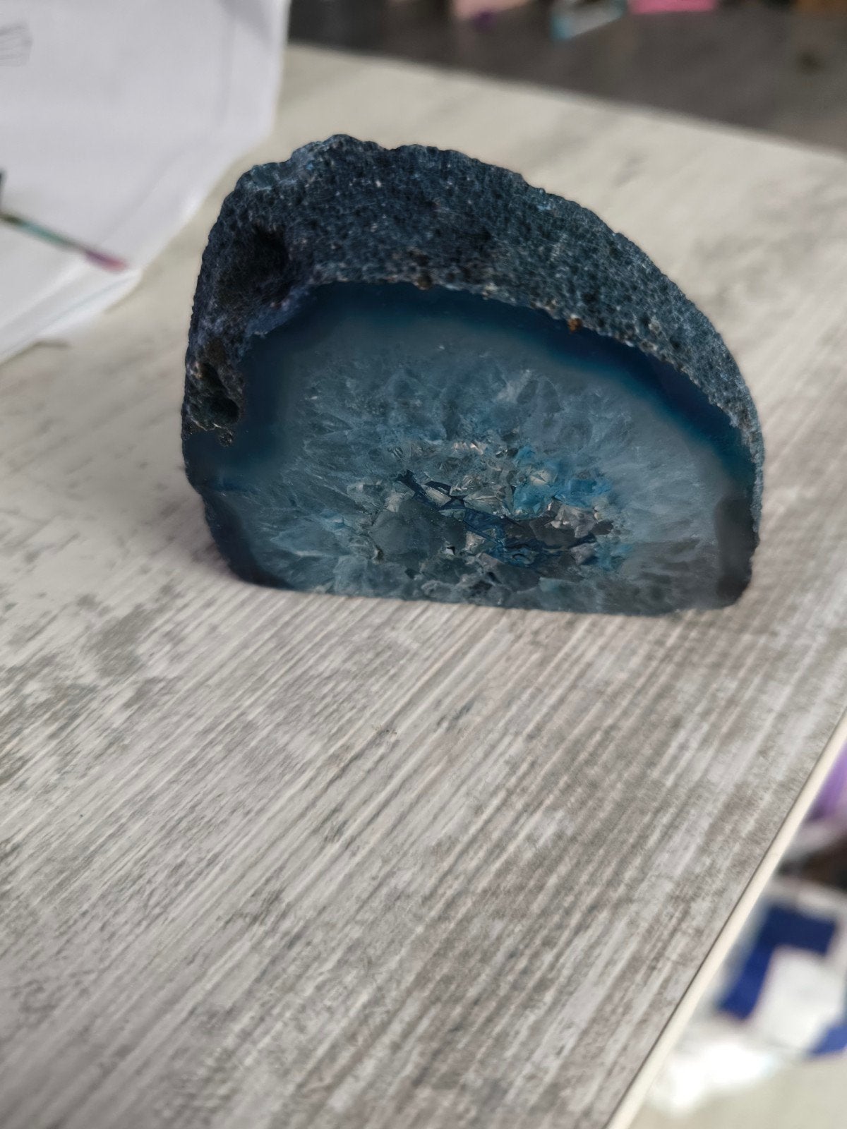 Blauwe agaat, Ophalen of Verzenden, Mineraal