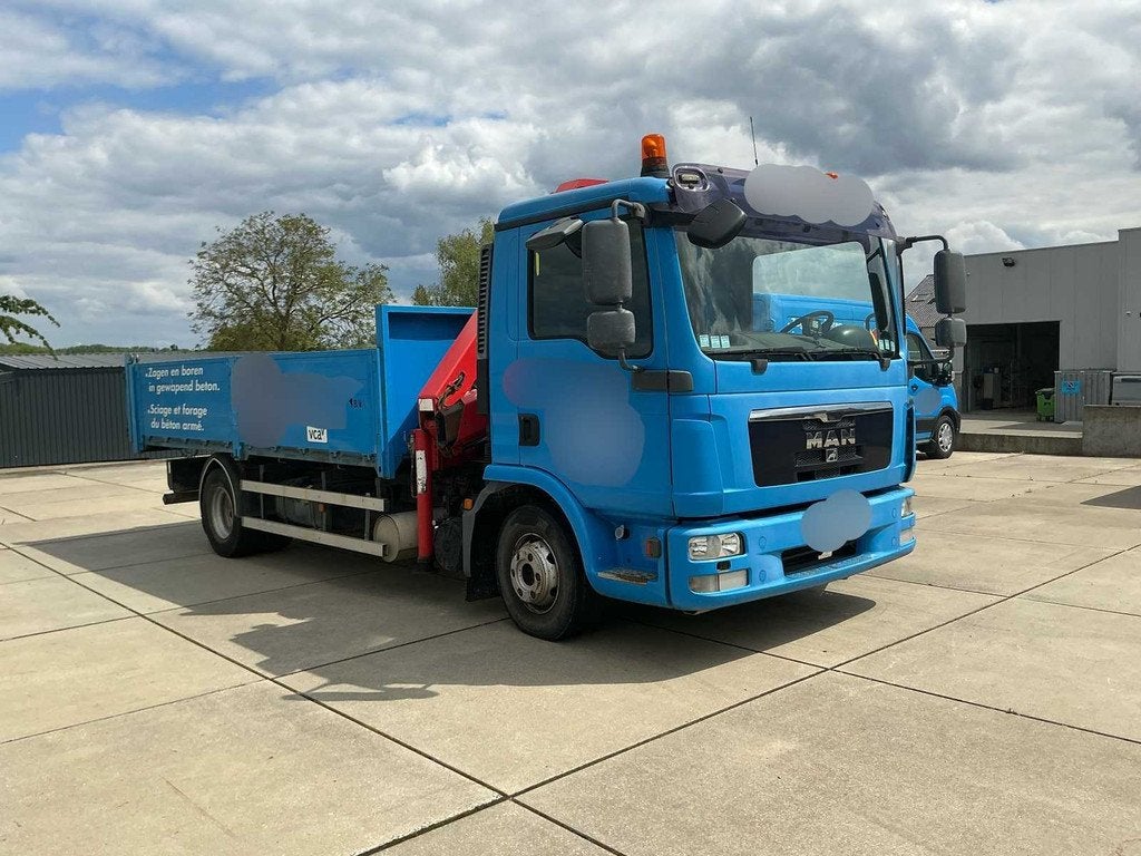 2010 Man TGL 6.8 avec grue et camion-benne, Euro 5, Achat, Entreprise, Autres carburants