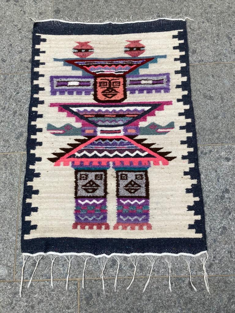 Klein siertapijt van Ecuador, Huis en Inrichting, Gebruikt, 50 tot 100 cm, Rechthoekig, 50 tot 100 cm