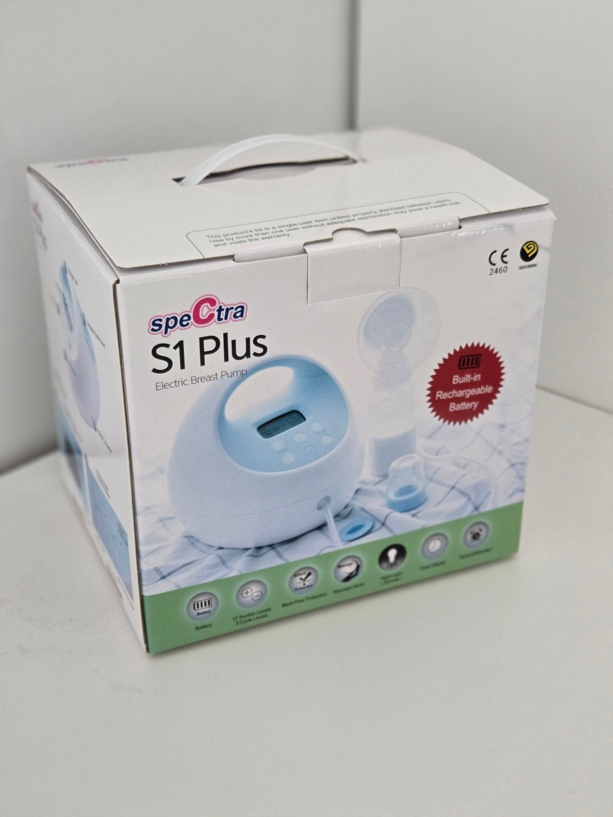 Spectra S1 Plus Dubbele Borstkolf, Kinderen en Baby's, Babyvoeding en Toebehoren, Ophalen, Zo goed als nieuw, Borstkolf