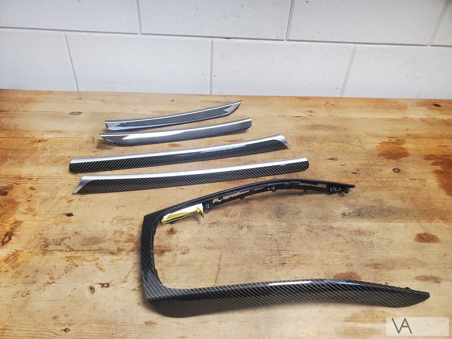 Audi A5 S5 RS5 interieur lijsten set CARBON origineel €300, Auto-onderdelen, Gebruikt, -, -, -