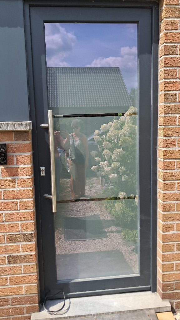 Voordeur met dubbel glas pvc, Doe-het-zelf en Bouw, Ophalen, Gebruikt, 80 tot 100 cm, 200 tot 215 cm