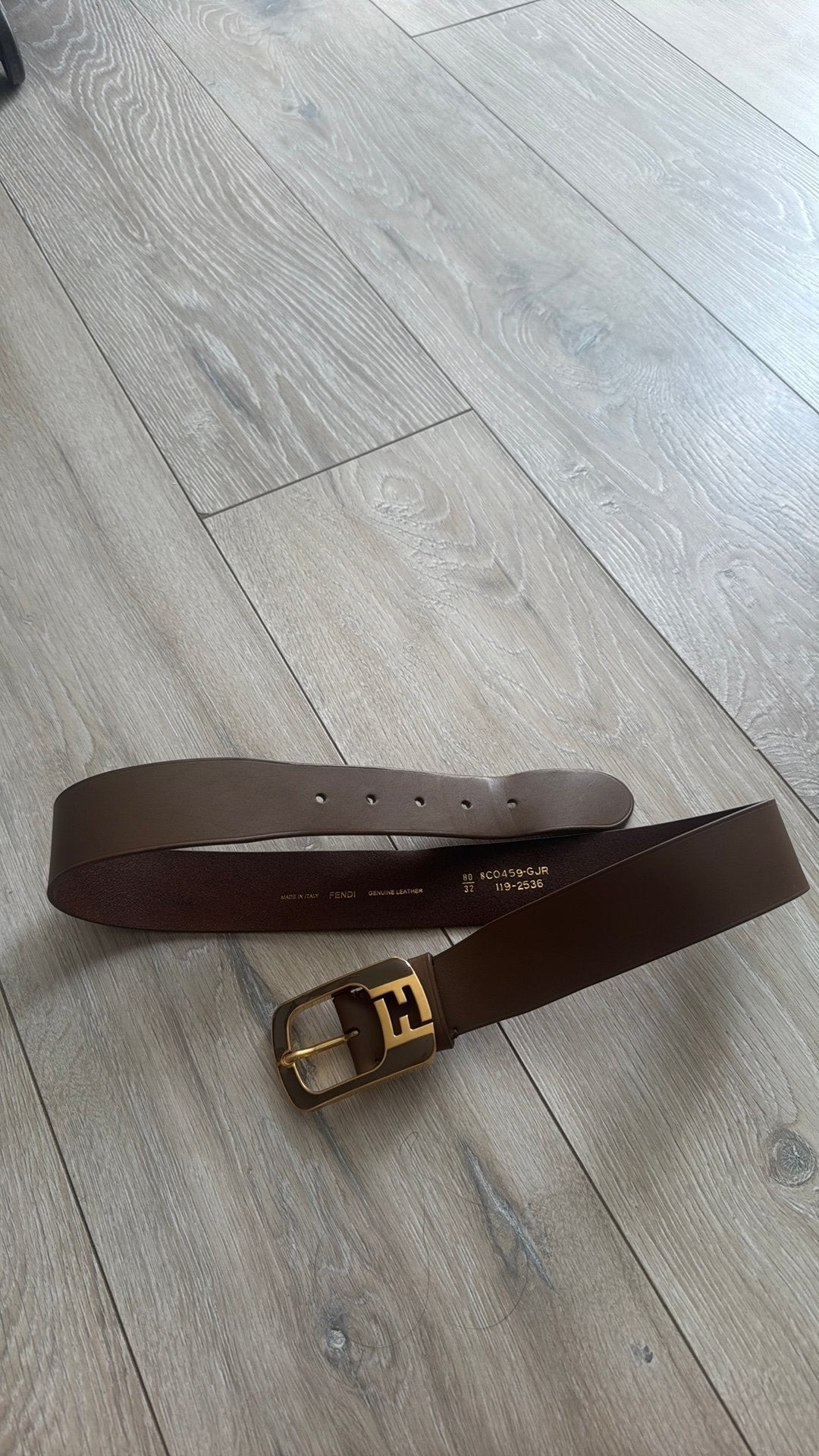 Fendi Belt Brown 80/32, Ophalen of Verzenden, Gebruikt, Bruin, Overige typen