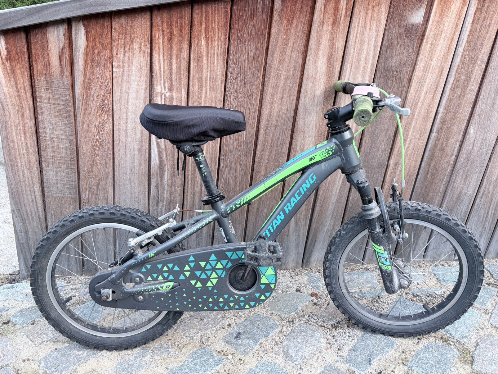 Kinderfiets 16 inch in goede staat, Fietsen en Brommers, Ophalen, Gebruikt, Staal, Velgrem