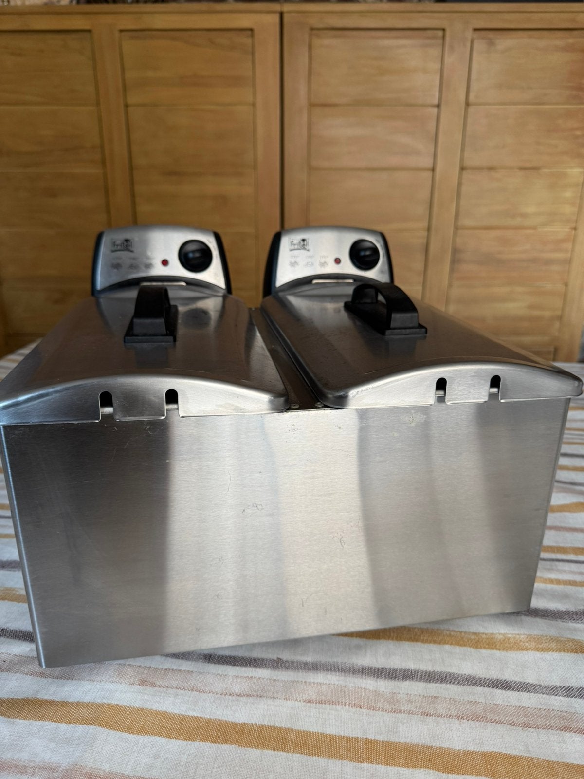 Fritel duo friteuse, Elektronische apparatuur, 4 liter of meer, Ophalen, Gebruikt, Duo-friteuse