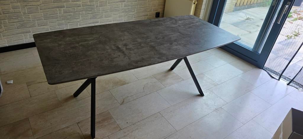 Prachtige Complete Set:Eettafel, Salontafel & 4 Stoelen, Huis en Inrichting, Ophalen, Gebruikt, Industriële, 4 tot 6 stoelen