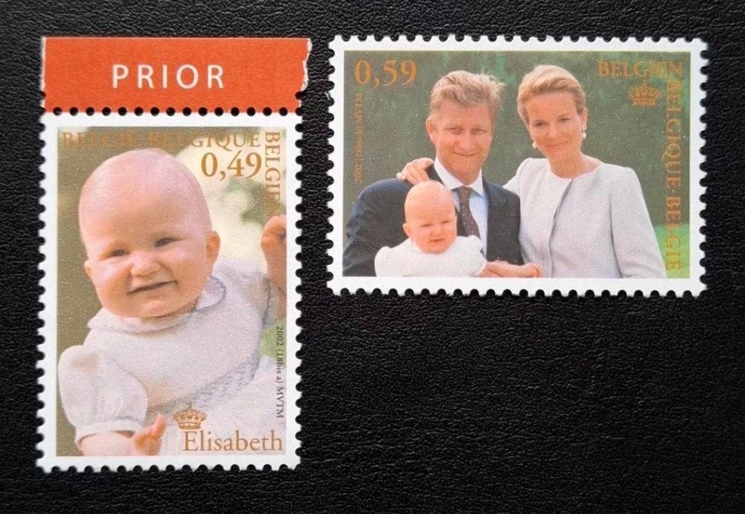 België: OBP 3098/99 ** Prinses Elizabeth 2002., Postzegels en Munten, Koninklijk huis, Frankeerzegel, Ophalen of Verzenden, Zonder stempel