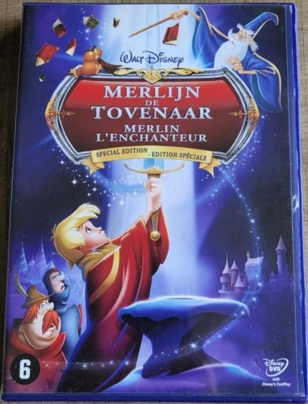 Merlijn de tovenaar - Disney, Tekenfilm, Amerikaans, Ophalen of Verzenden, Zo goed als nieuw
