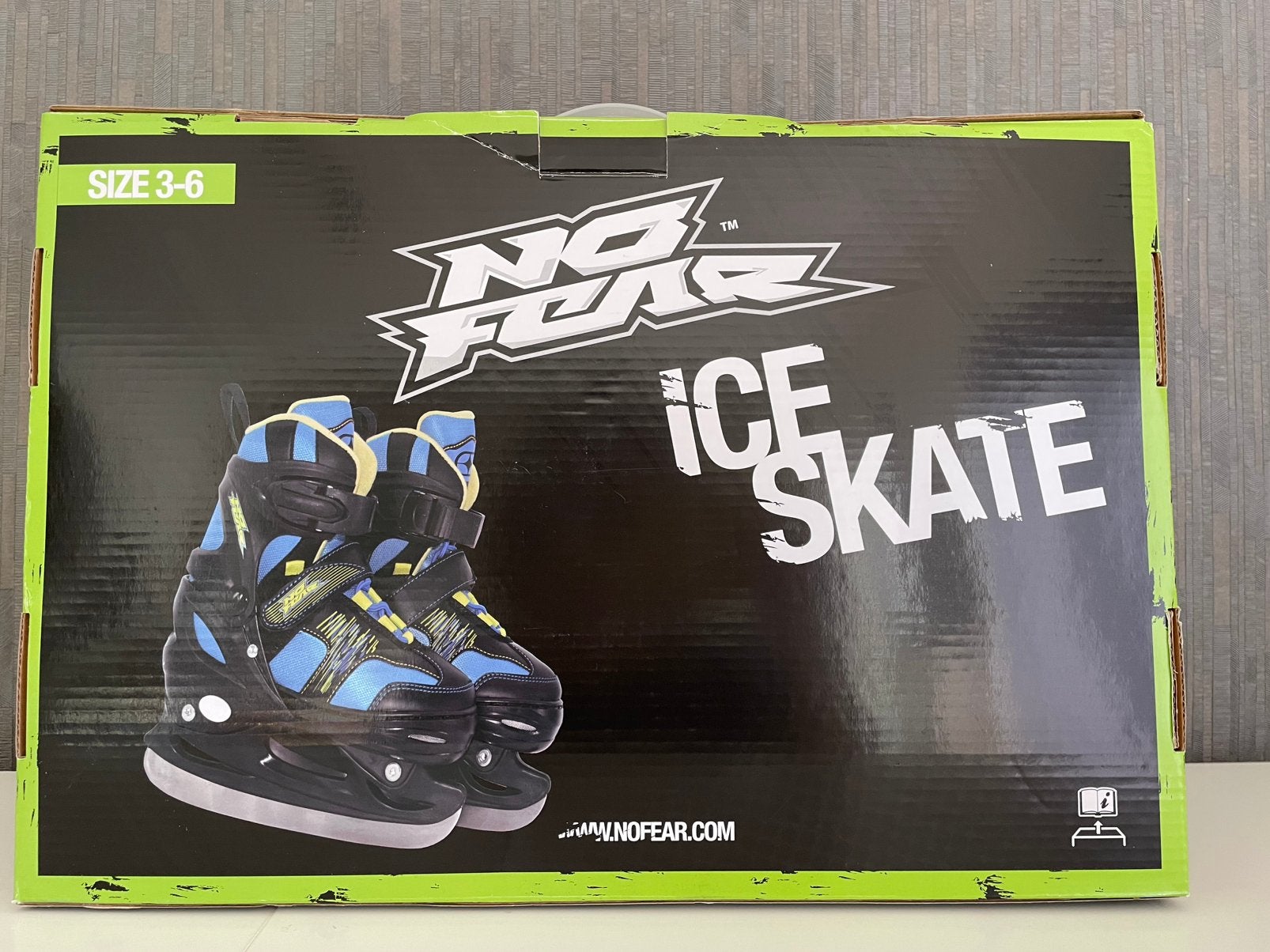 Patins glace No Fear taille 34 extensible à 37, comme neuf, Sports & Fitness, Enlèvement ou Envoi, Comme neuf, Autres marques