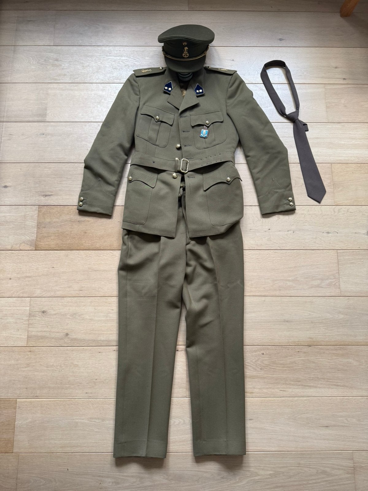 Uniforme officier armée belge Transmissions lieutenant, Collections, Enlèvement ou Envoi, Armée de terre, Vêtements ou Chaussures