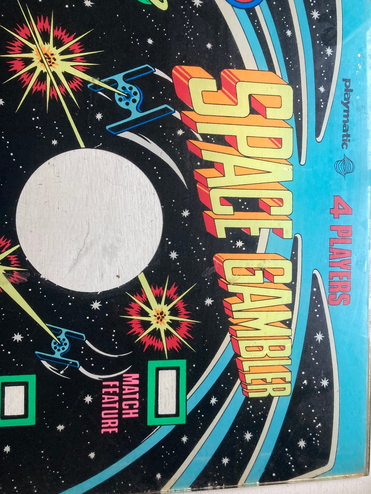 Space Gambler - Playmatic - back glass Star Wars 1978, Collections, Enlèvement, Utilisé, Autres types