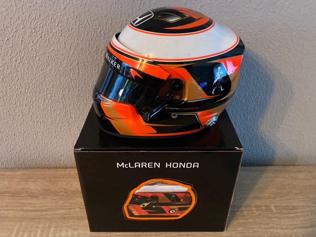 Stoffel Vandoorne 1:2 helm 2017 Mclaren Honda Formule 1, Verzamelen, Automerken, Motoren en Formule 1, Ophalen of Verzenden, Nieuw