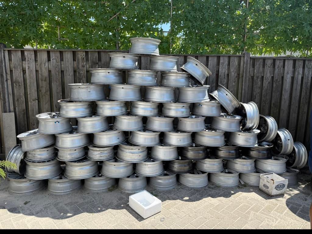 Opkoper alumi velgen, Tuin en Terras, Ophalen, Zo goed als nieuw, Aluminium