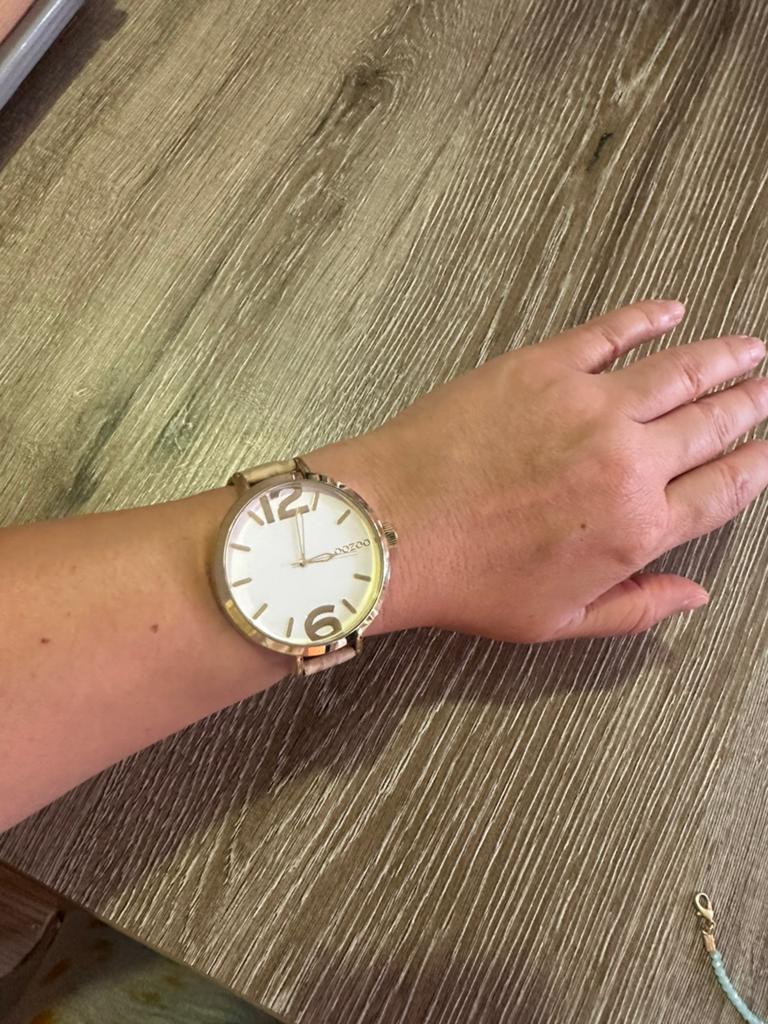 Dames horloge met leren vand, Ophalen, Gebruikt