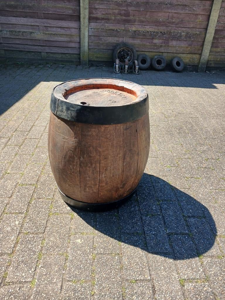 Houten bier/wijnvat van brouwerij moortgat, Ophalen, Gebruikt