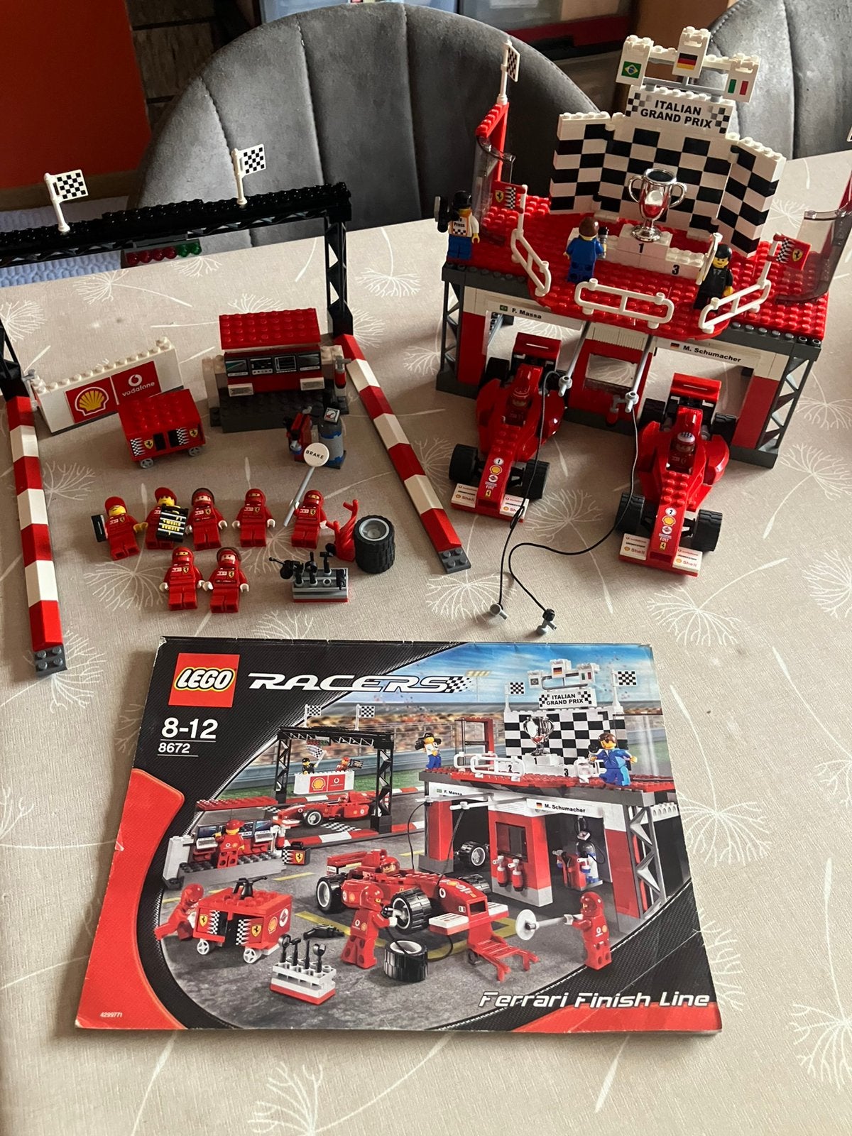 Lego racers 8672 ferrari finish line, Ophalen, Gebruikt, Lego, Racers