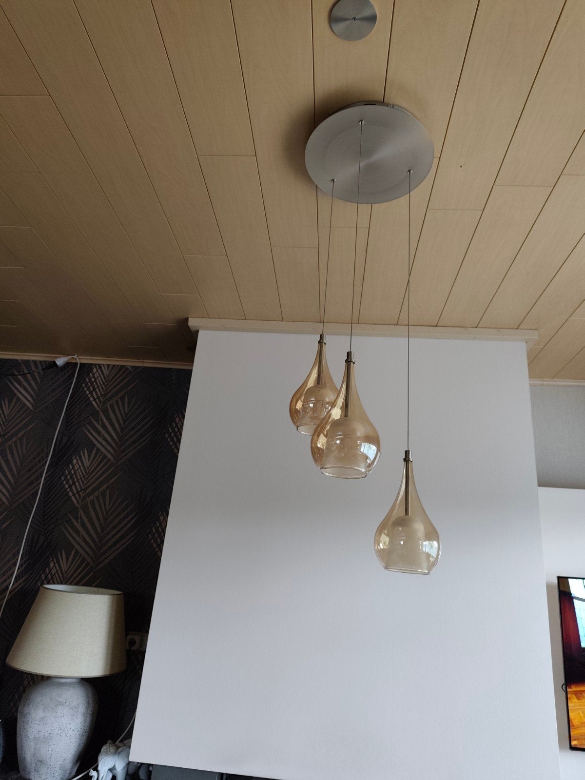 Mooie hanglampen druppelvormig 2 stuks., Ophalen