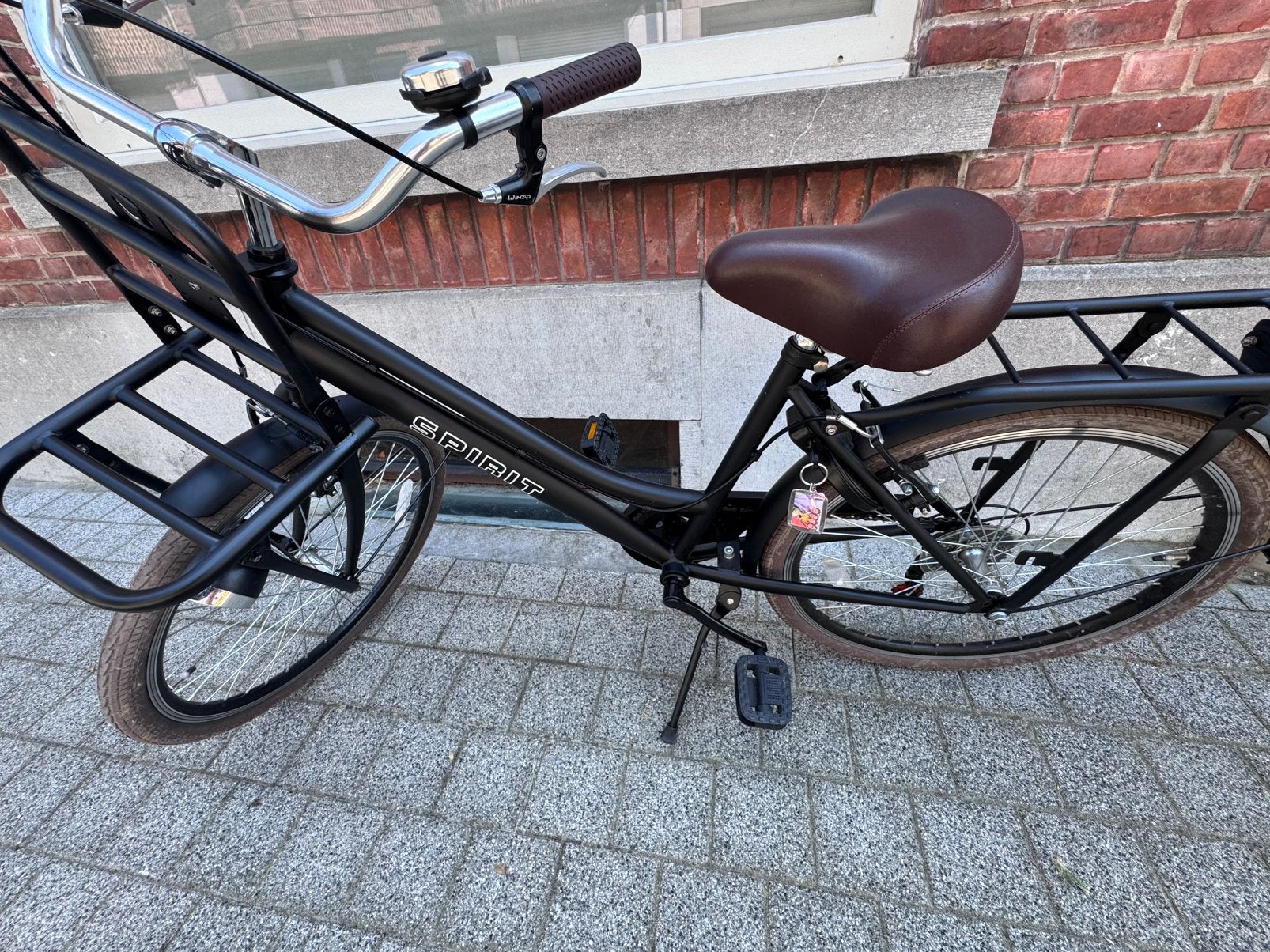 Spirit fiets meisjes zwart 24 inch, Ophalen, 24 inch, Versnellingen, Zo goed als nieuw