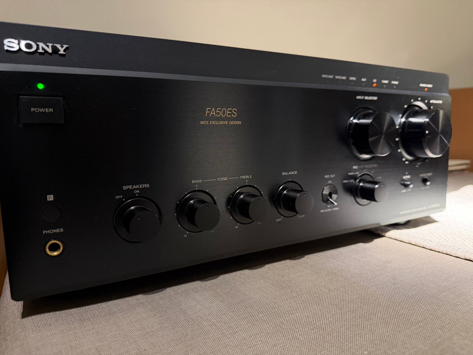 Sony FA50ES High End versterker in nieuwstaat, Audio, Tv en Foto, Versterkers en Ontvangers, Ophalen, Zo goed als nieuw, Sony