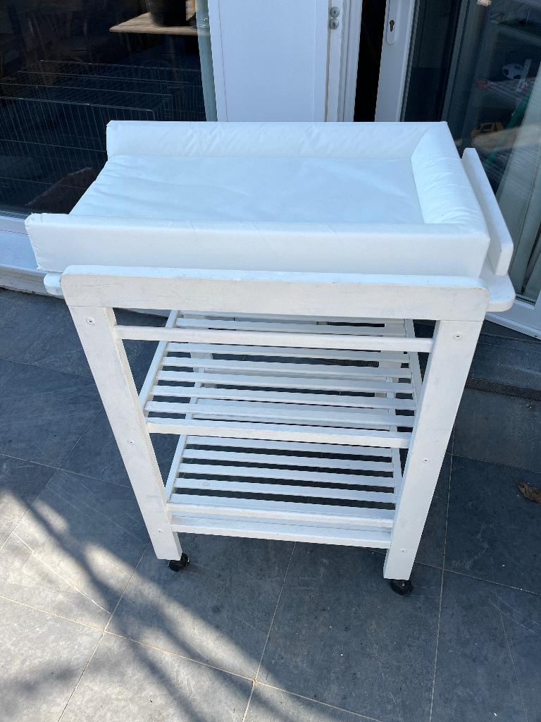 Verzorgingstafel wit, Kinderen en Baby's, Ophalen, Gebruikt, Commode