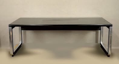 TECNO T333 Desk - Eugenio Gerli / Osvaldo Borsani , 1970s, Vintage, Enlèvement, Comme neuf, Noir