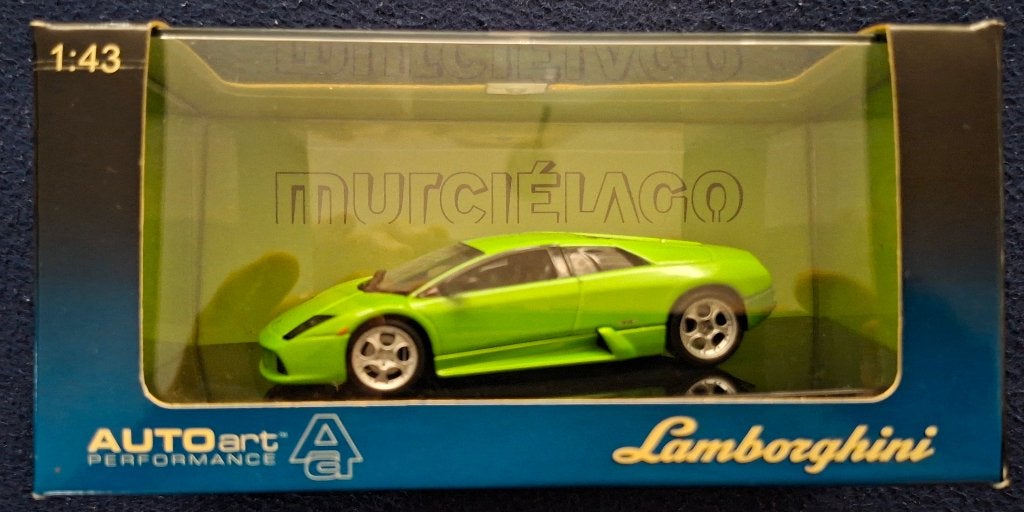 AUTOart 1:43 Lamborghini Murciélago – Verde Ithaca – 54514, Enlèvement ou Envoi, Comme neuf, Voiture, Autres marques