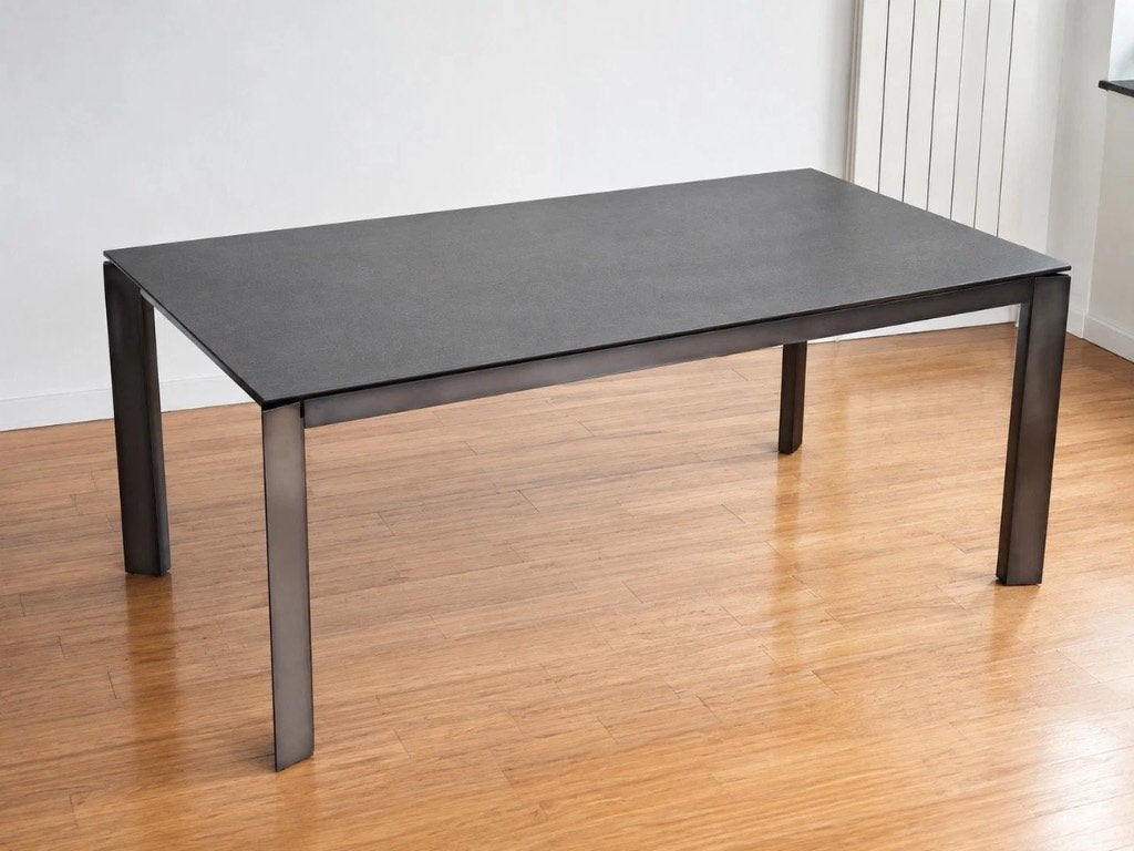 Table Extensible Calligaris Baron – Design italien, 150 à 200 cm, Cinq personnes ou plus, Métal, 100 à 150 cm