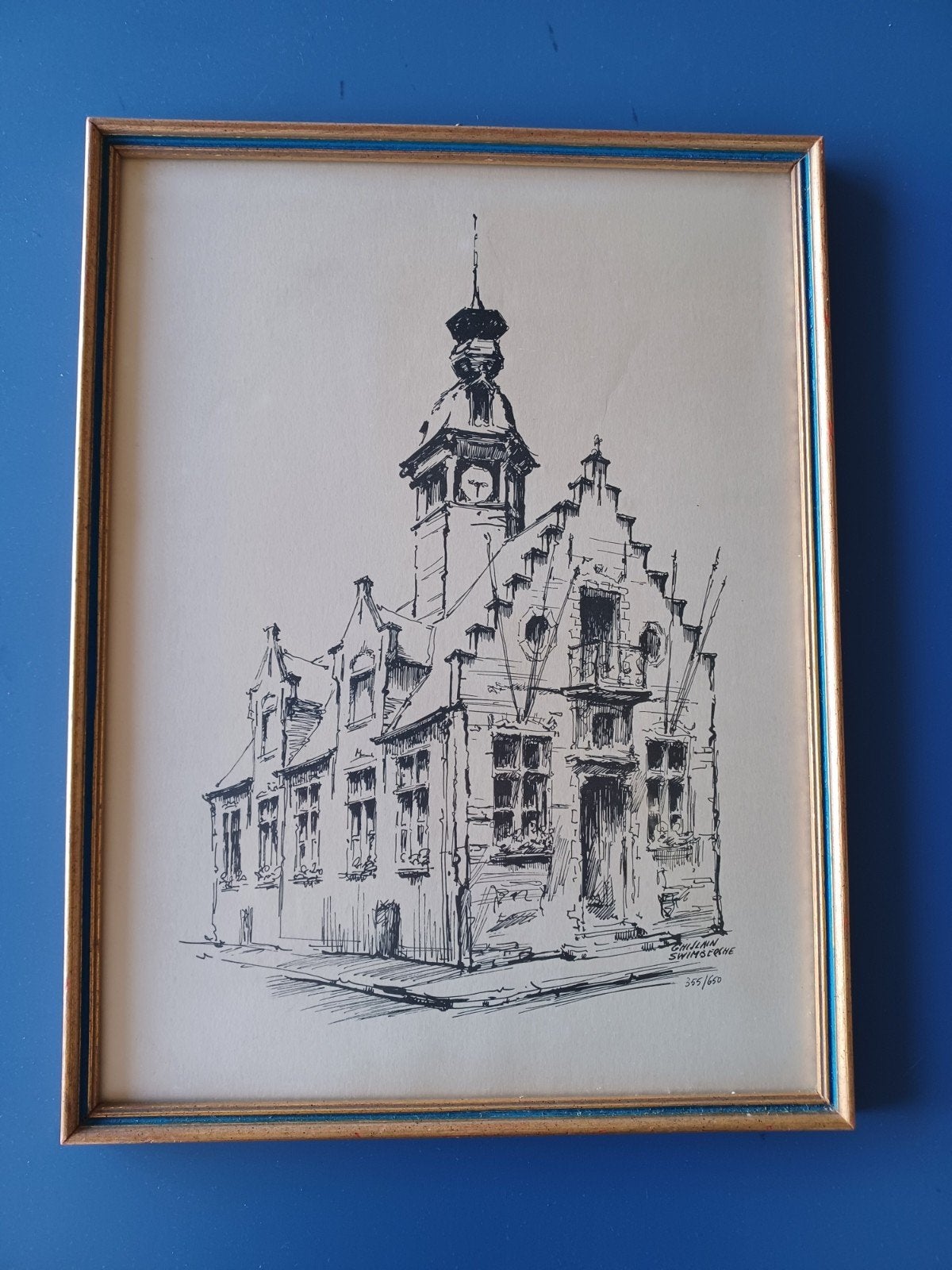 Oud stadhuis Blankenberge (ets), Ophalen