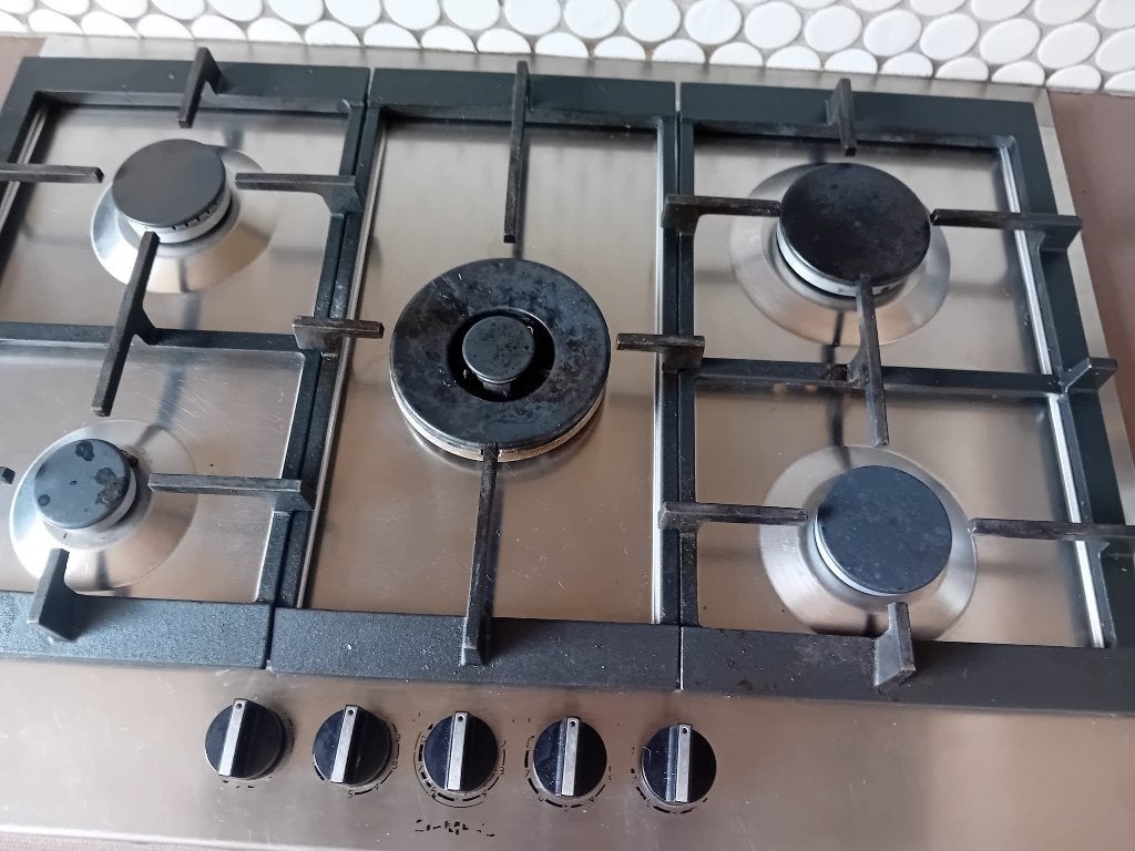 Taque au gaz 5 becs SIEMENS iQ500 (75 cm) - État impeccable, Ophalen, Zo goed als nieuw, Inbouw, Gas