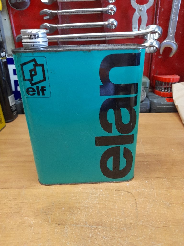 Lege oliekan van Old Elf Elan, Verzenden, Gebruikt, Overige typen
