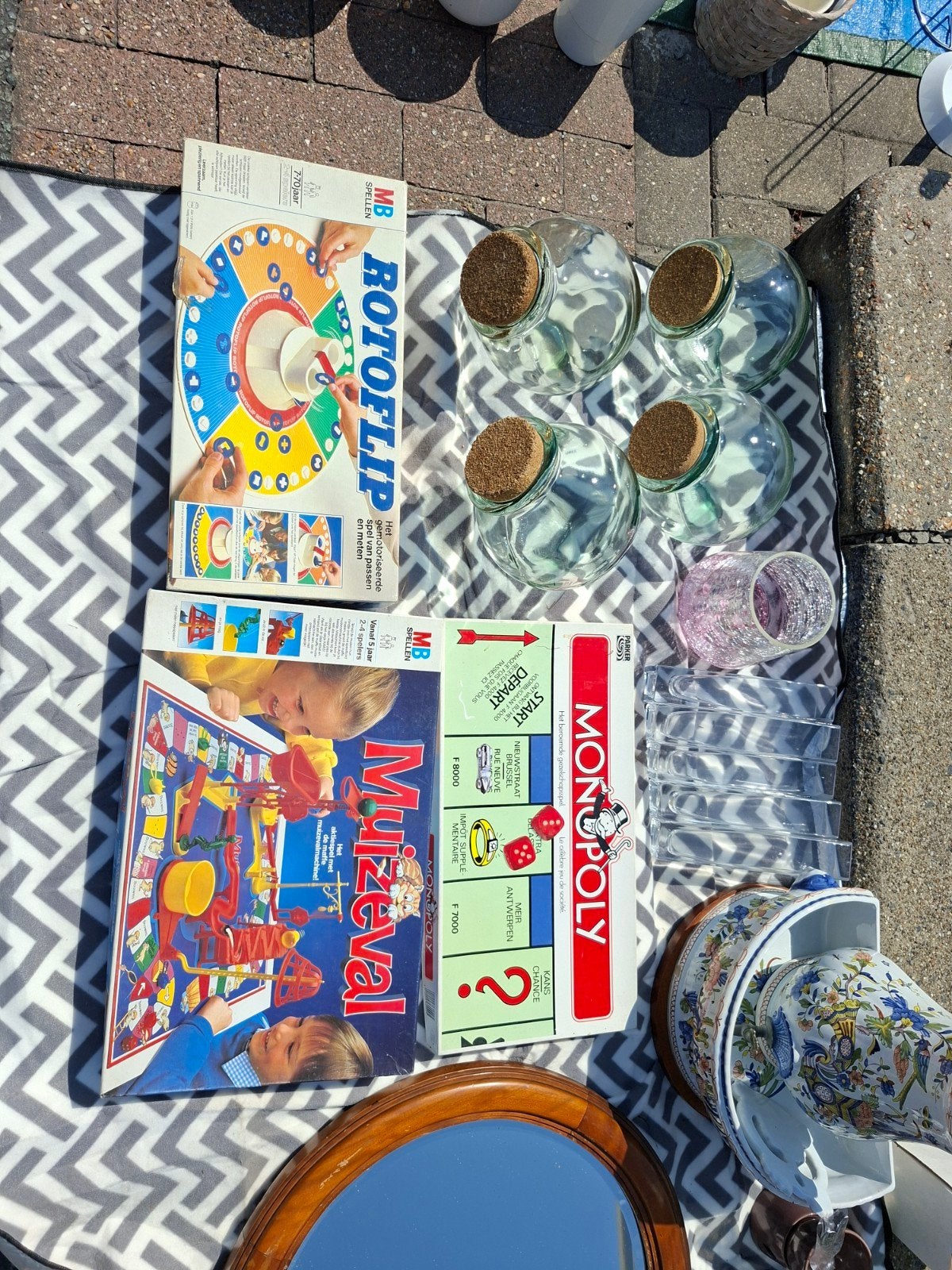 oude gezelschap spellen, Gebruikt, Ophalen of Verzenden, Monopoly, Drie of vier spelers