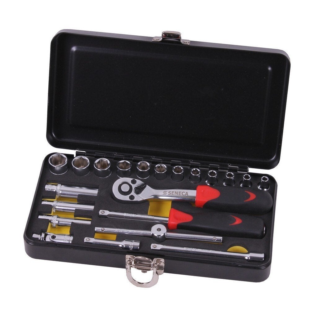 Doppendoos 1/4" 21 delig foam, Verzenden