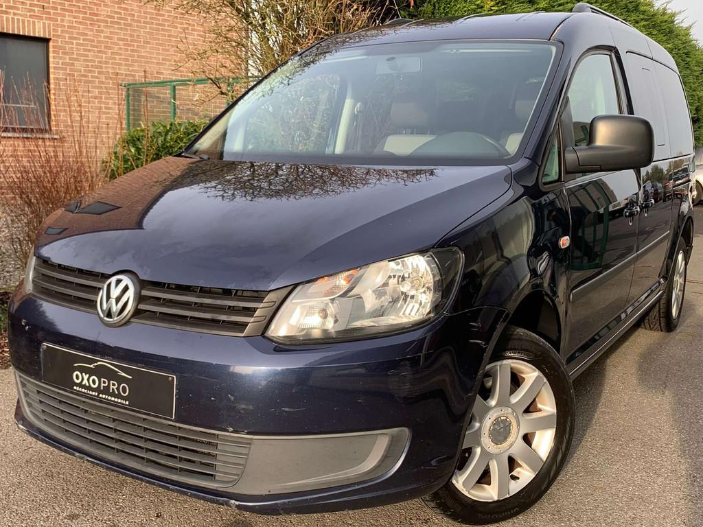 Volkswagen Caddy Maxi 1.6TDI / 7 PLACES / Clim Auto / Radar, Auto's, Voorwielaandrijving, Stof, Gebruikt, 4 cilinders