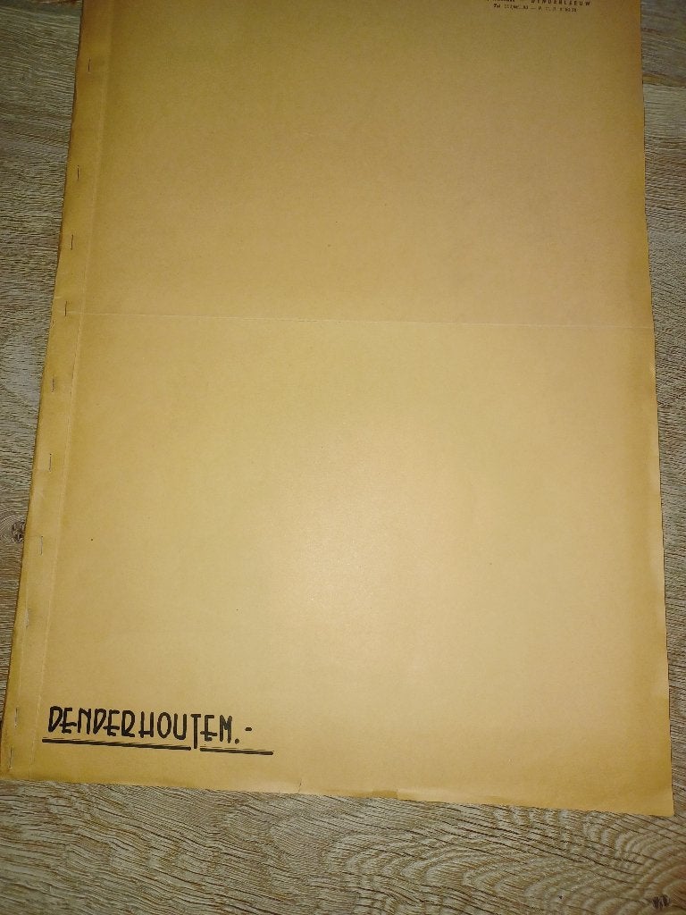 plan popp kadastrale denderhoutem ninove 1840/70', Antiek en Kunst, Curiosa en Brocante, Ophalen of Verzenden