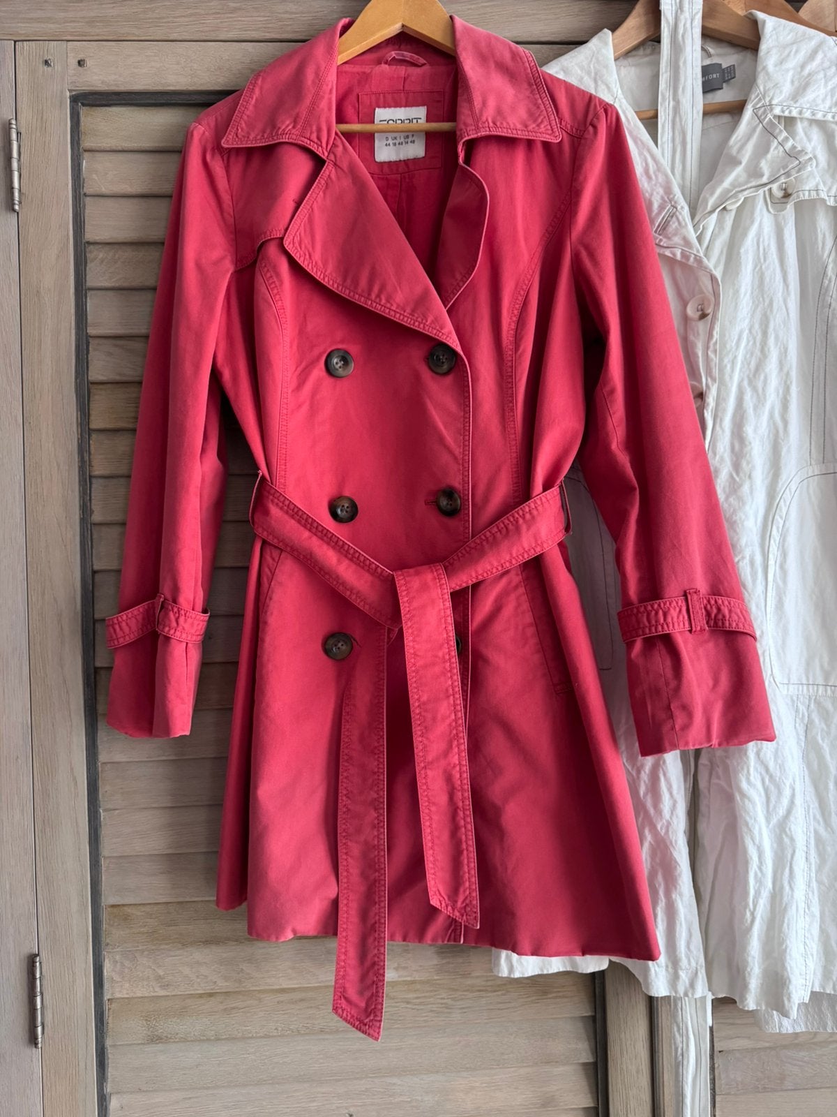 Jas rood Esprit maat 44 volledig gevoerd, Kleding | Dames, Ophalen of Verzenden, Gedragen, Maat 46/48 (XL) of groter, Rood