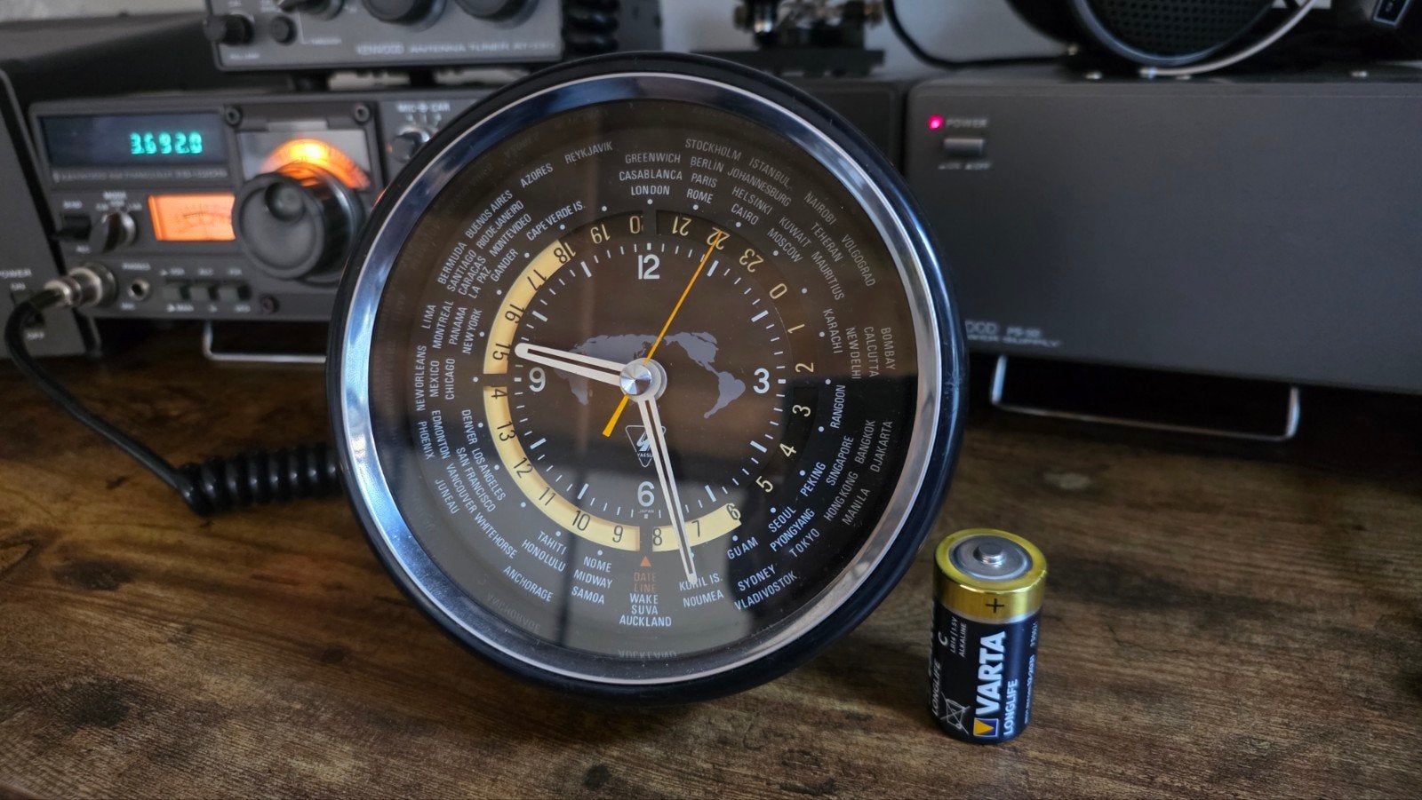Vintage Yaesu Hamclock, Telecommunicatie, Zenders en Ontvangers, Ophalen of Verzenden, Gebruikt